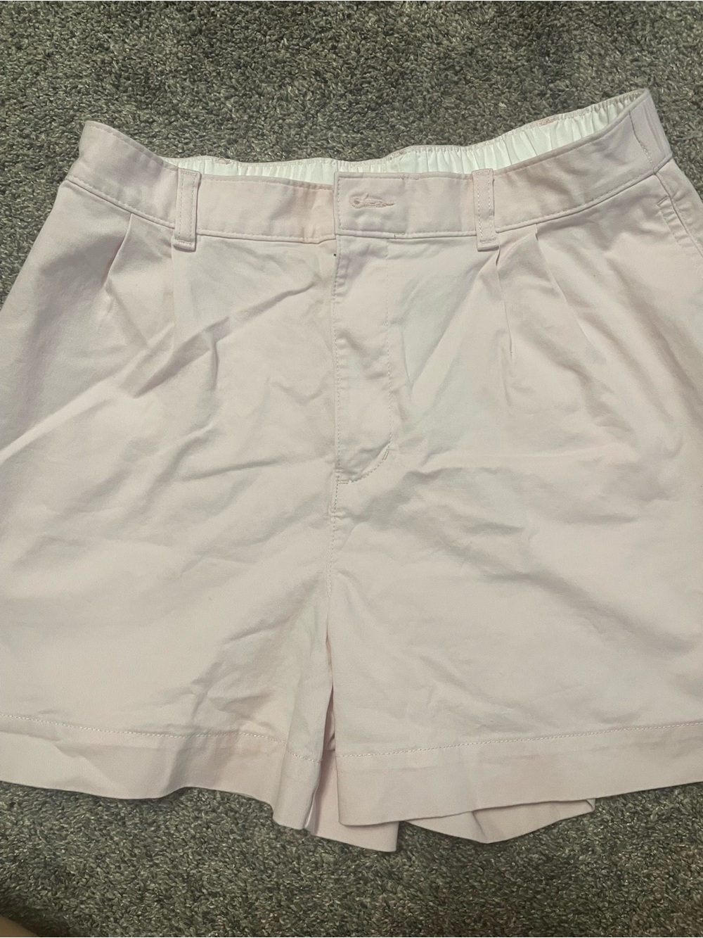 Light Pink Women’s high waist chino Shorts